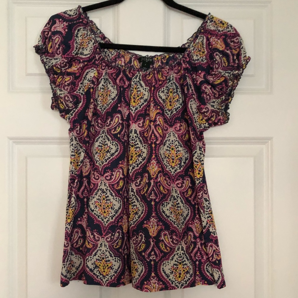 Jcrew factory short sleeve blouse